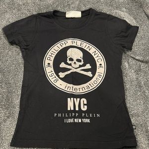 Philipp Plein Black/Pink T-Shirt Size Junior